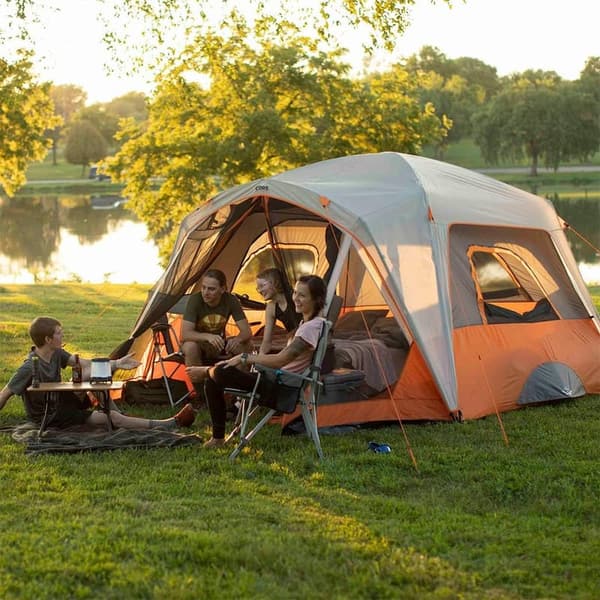 Family Camping Tent | Portable 4- & 6-Person with Gear Loft Organizer