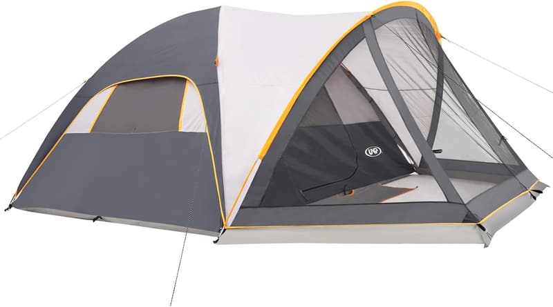 Portable 6-Person Camping Tent with Screen Room