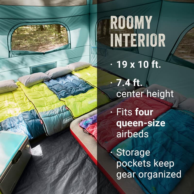 Evergreen 12-Person Camping Tent with Screen Room