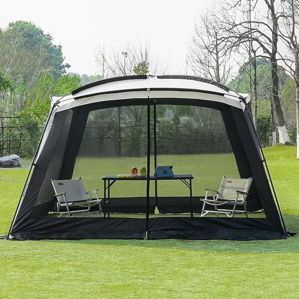 11x11 Ft Waterproof Screen House Tent Canopy for Camping & Beach