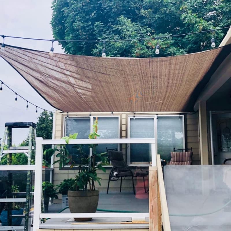 Rectangular Outdoor Shade Sail - UV-Block Canopy for Patio