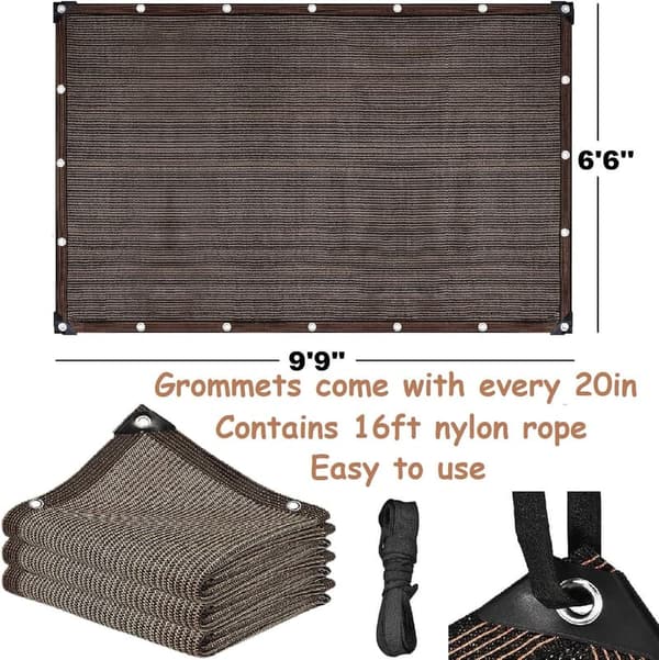 Rectangular Outdoor Shade Sail - UV-Block Canopy for Patio