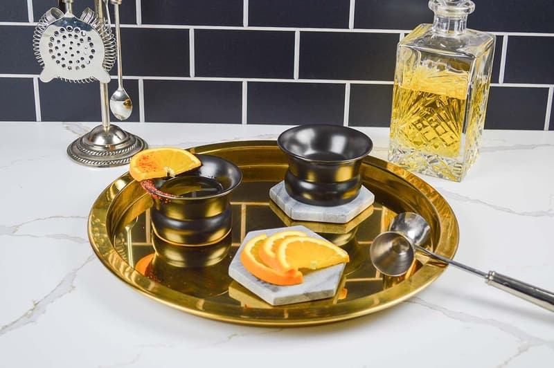 Oaxaca Tequila & Mezcal Glass Set with Volcanic Ash Finish