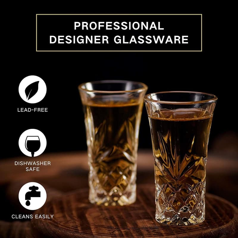 12-Pack 2 oz Heavy Base Tequila Shot Glasses