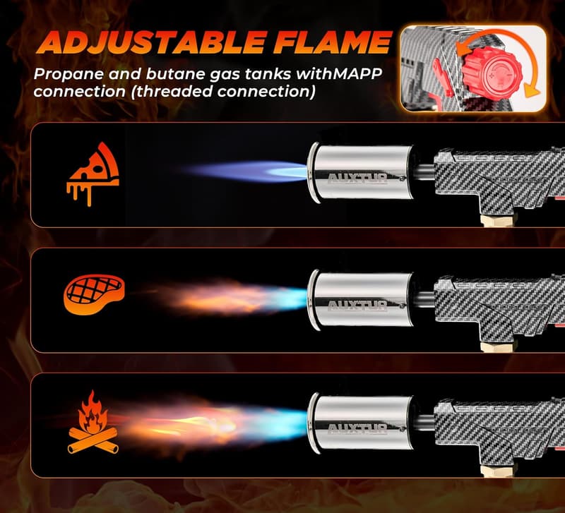 Culinary Torch for Cooking and Grilling - Refillable Butane