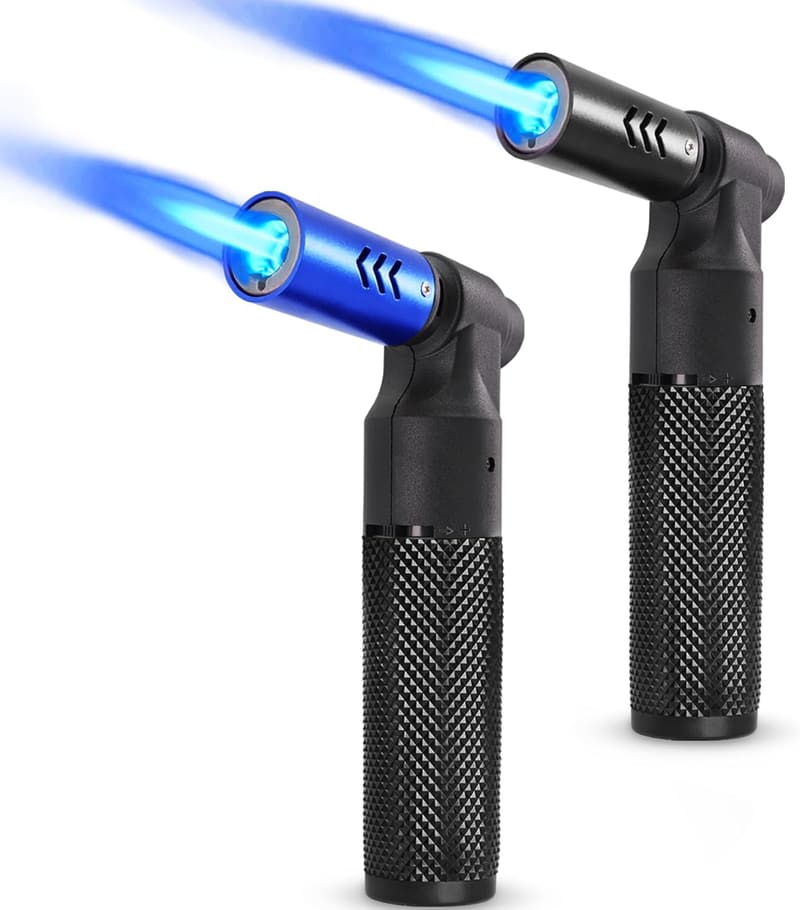 Portable Refillable Butane Torch Lighter Set for Cooking & BBQ