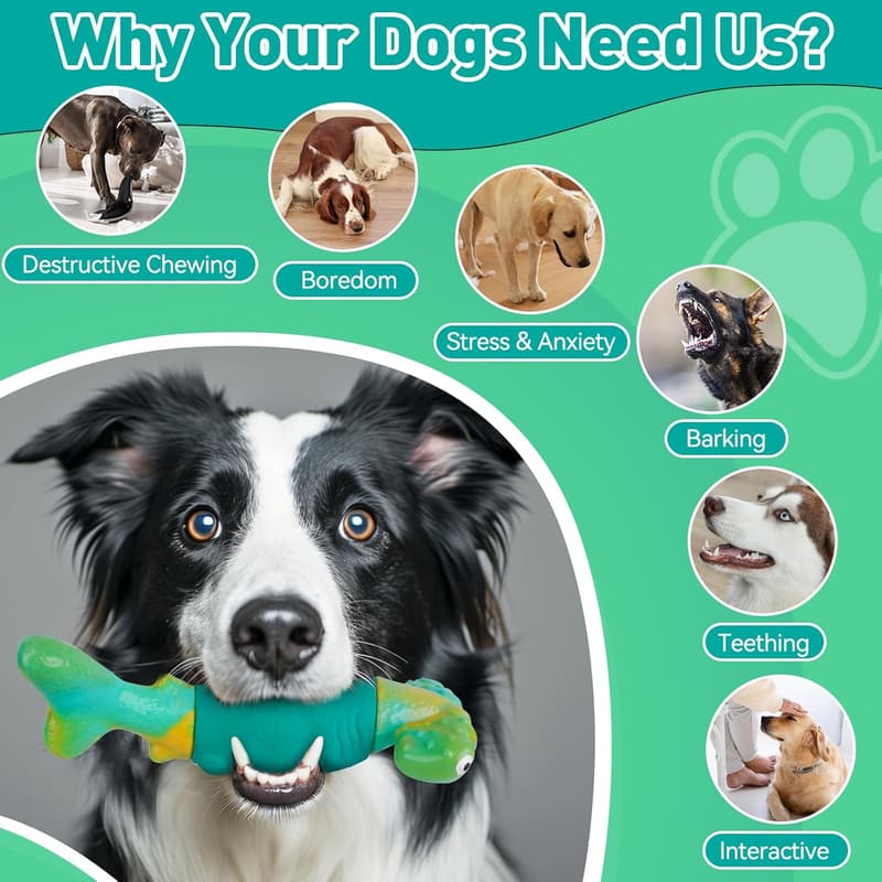Indestructible Interactive Dog Chew Toys for Aggressive Chewers