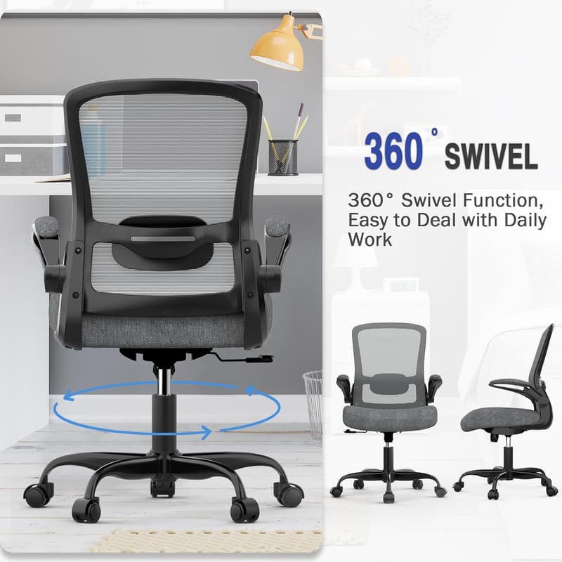 Ergonomic High Back Office Chair with Adjustable Lumbar Support