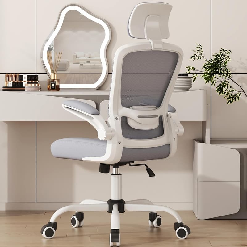 Ergonomic Office Chair with Adjustable Lumbar Support & Headrest