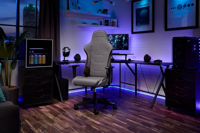 Ergonomic Racing Style Gaming Chair with Adjustable Recline - Grey