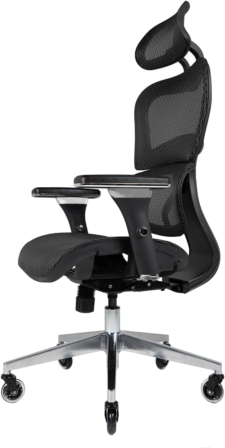 Ergonomic Mesh Office Chair with Lumbar Support and Adjustable Features