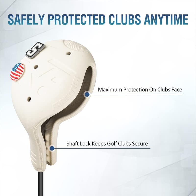 EVA Golf Club Head Covers for Drivers & Woods – Washable, Easy On/Off