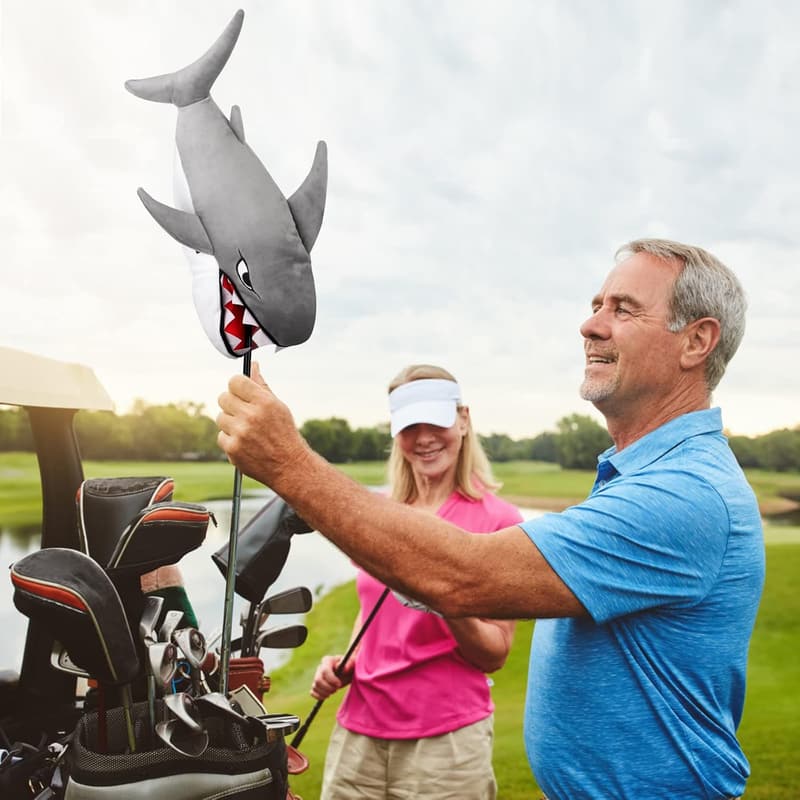 Funny Shark Plush Golf Club Head Cover