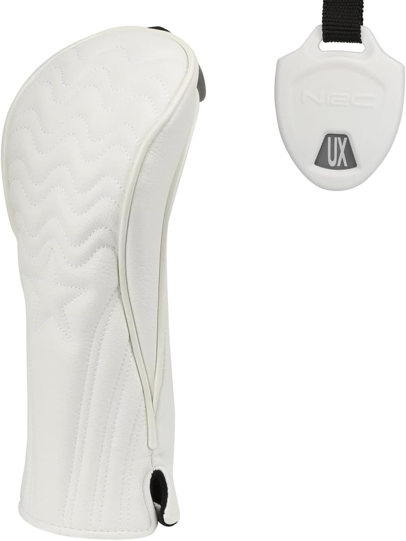 Golf Club Head Covers - Premium PU Leather, Interchangeable Tags
