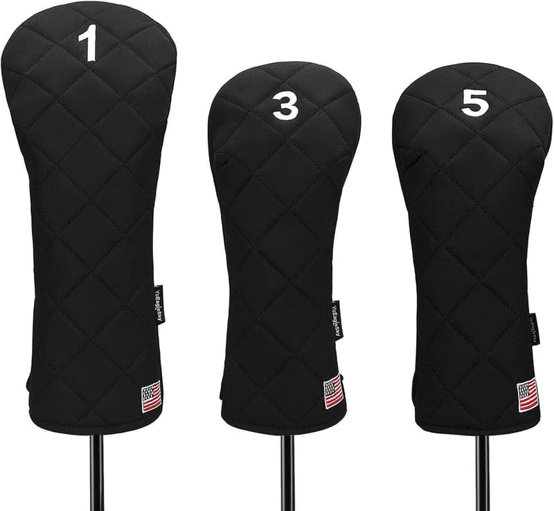 USA Flag Golf Head Covers for Drivers and Fairway Woods
