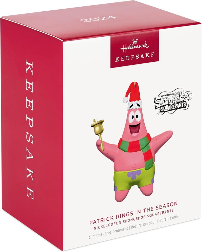 SpongeBob Christmas Ornament 2024 - Patrick Keepsake Gift