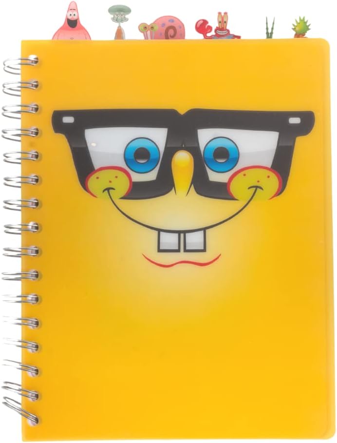SpongeBob SquarePants Spiral Notebook - 144 Lined Pages, 8x7