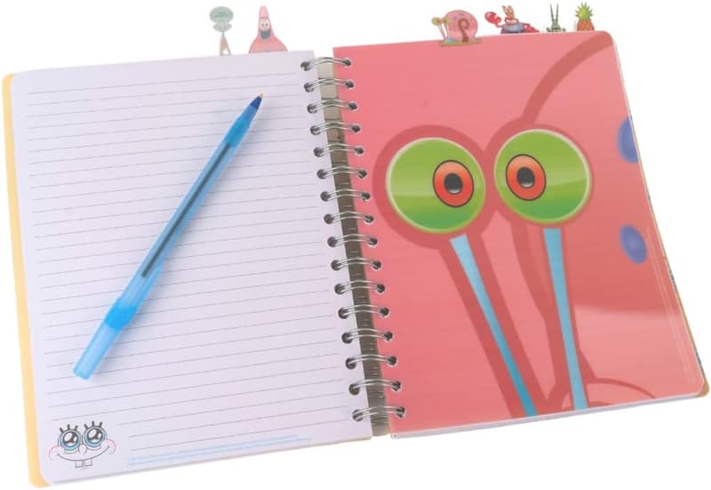 SpongeBob SquarePants Spiral Notebook - 144 Lined Pages, 8x7