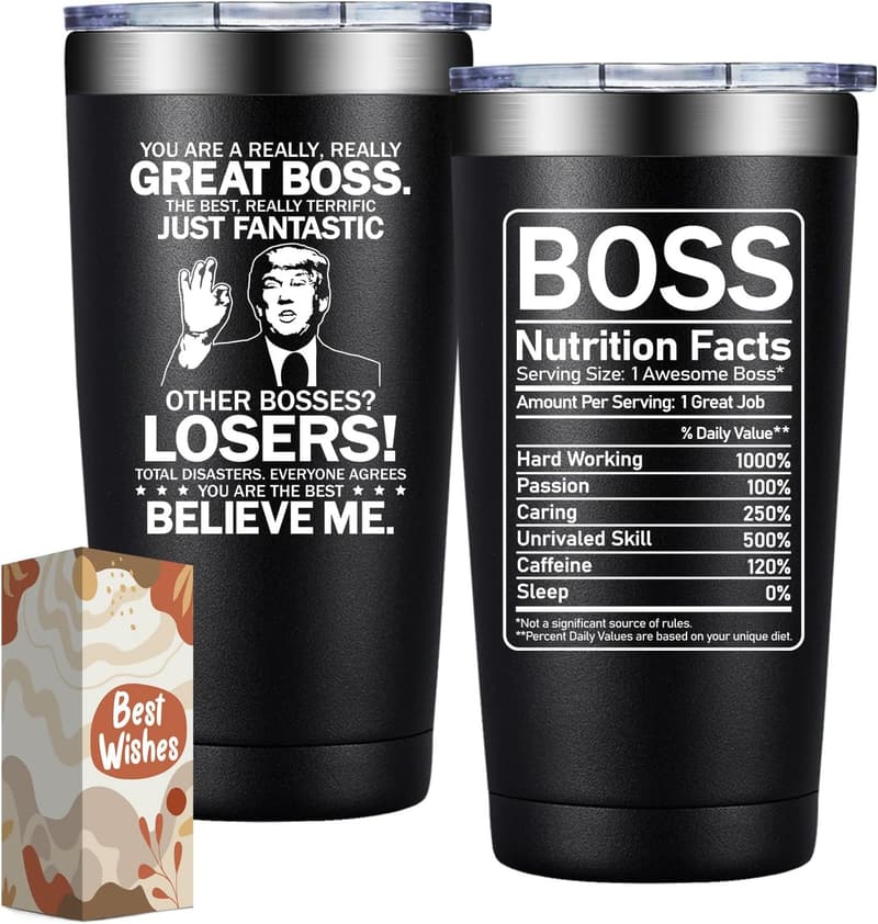 Appreciation Gift for Boss - 20oz Personalized Tumbler