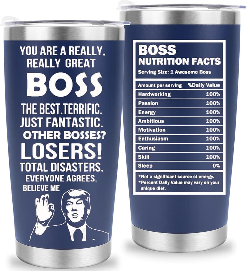 Boss Day Funny Coffee Mug - 20 oz Gift for Bosses