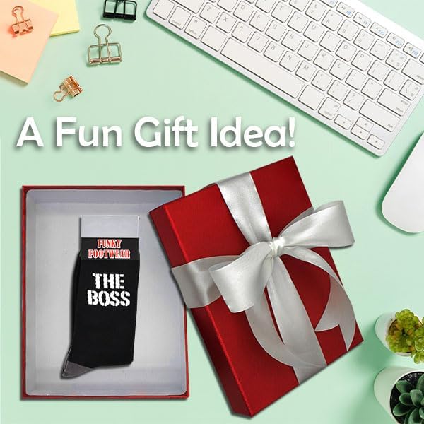 Boss Casual Crew Novelty Gift Socks