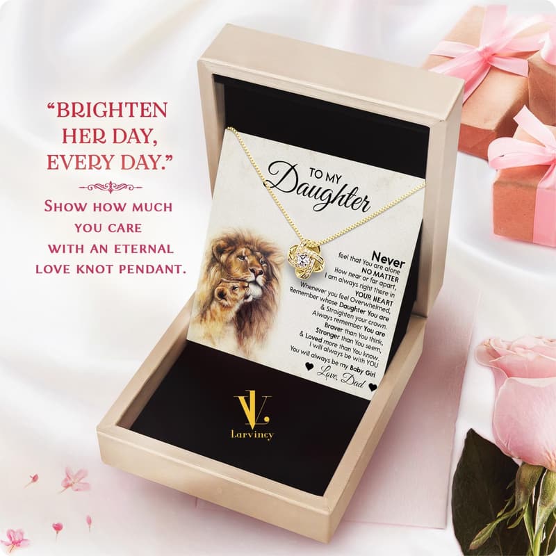 Gold Necklace for Daughter from Dad - Graduation & Birthday Gift