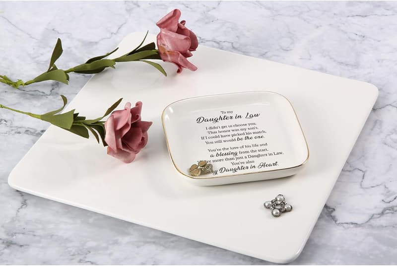 Birthday Gift Ring Dish Jewelry Tray for Mom & Friends