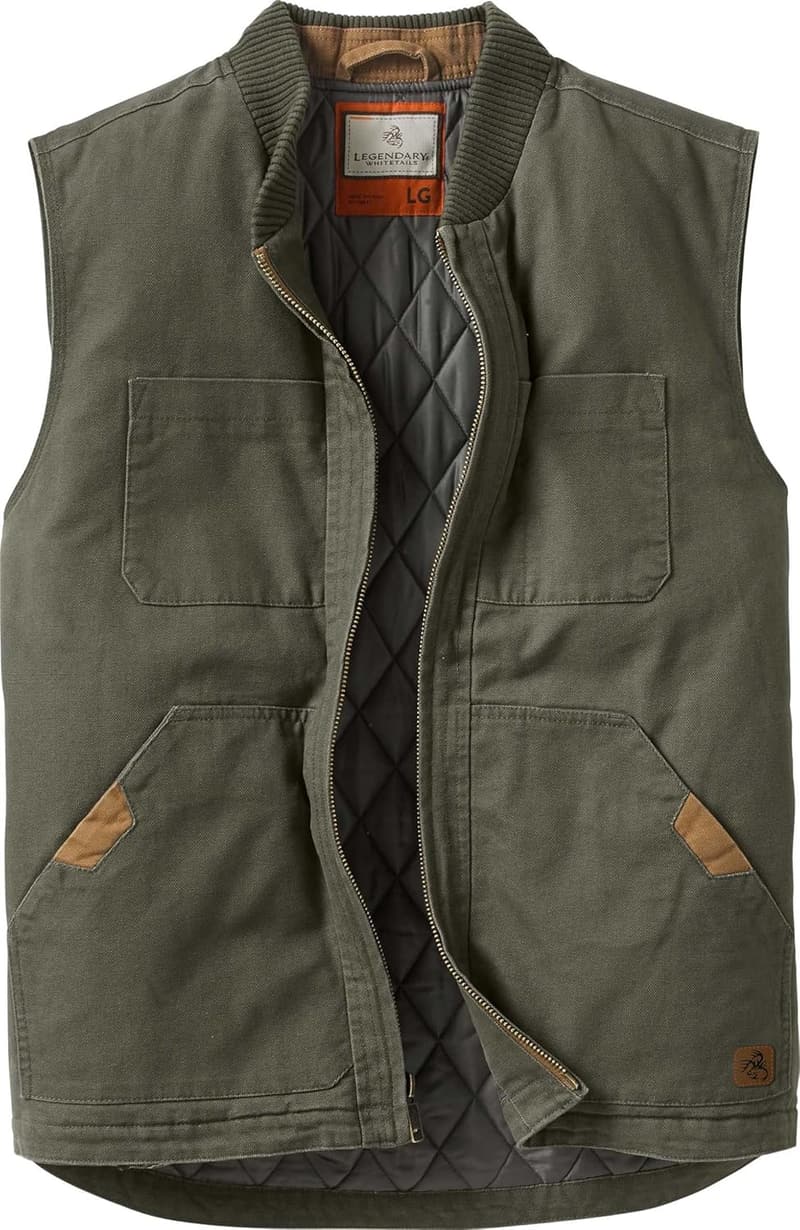 Men's Canvas Cross Trail Vest by Legendary Whitetails
