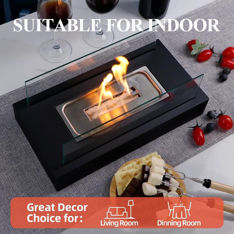 Portable Tabletop Fire Pit for Outdoor and Indoor Decor