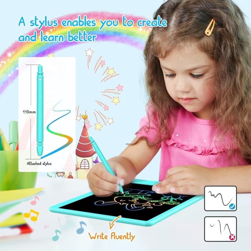 Colorful 10.5-Inch LCD Writing Tablet for Kids