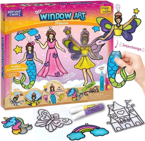 Princess Suncatcher Kit | Arts & Crafts for Girls Ages 6-12