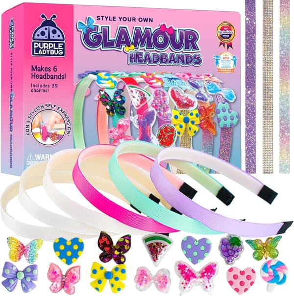 DIY Headband Making Kit for Girls Ages 6-8 - Fun Birthday Gift