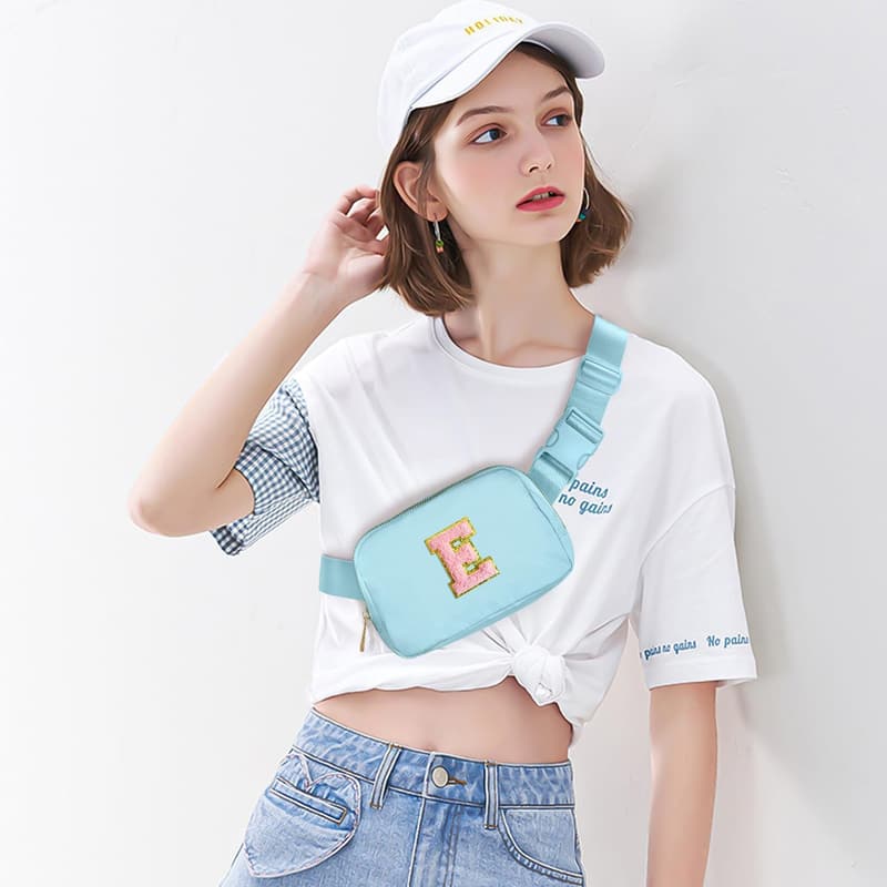 Birthday Belt Bag for 7-11 Year Old Girls with Initial Patch
