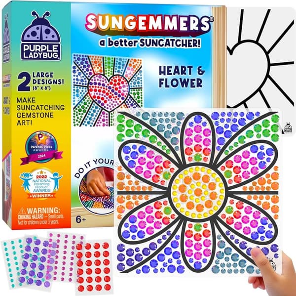 Birthday Suncatcher Art Kit for Kids Ages 6-10