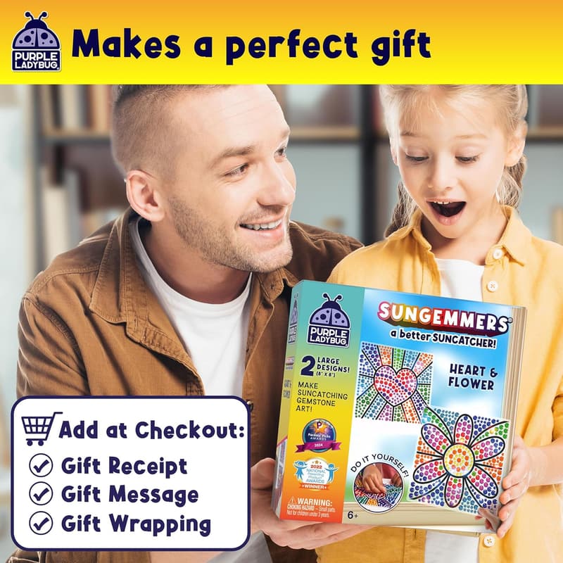 Birthday Suncatcher Art Kit for Kids Ages 6-10