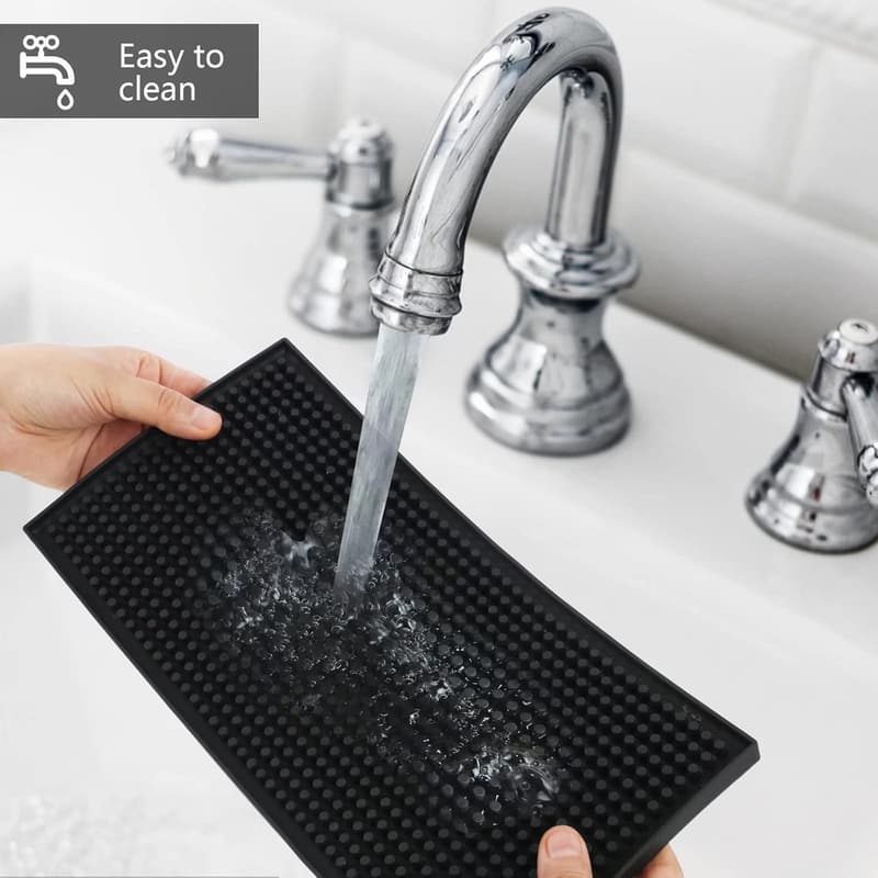 Black PVC Bar Mat - 6