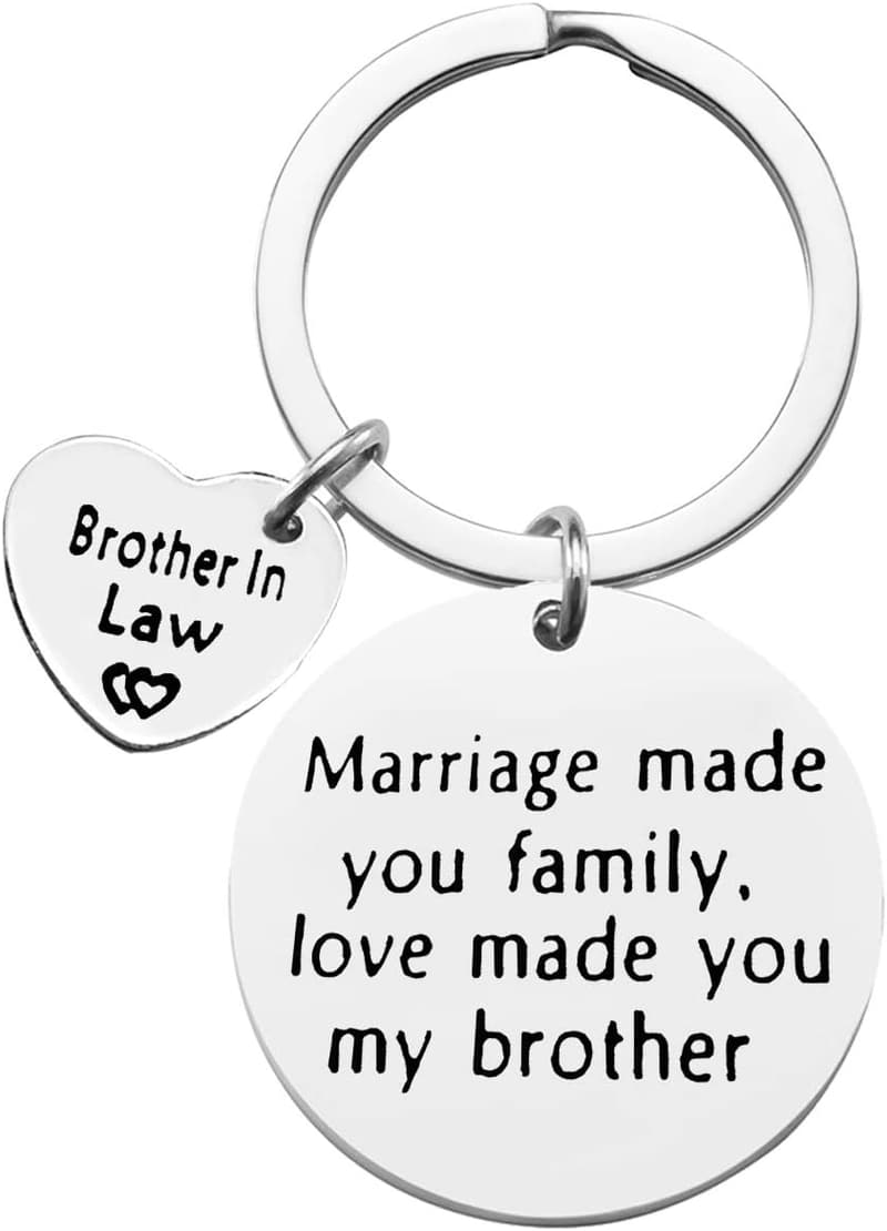Brother-in-Law Keychain - Wedding Gift for Family Love