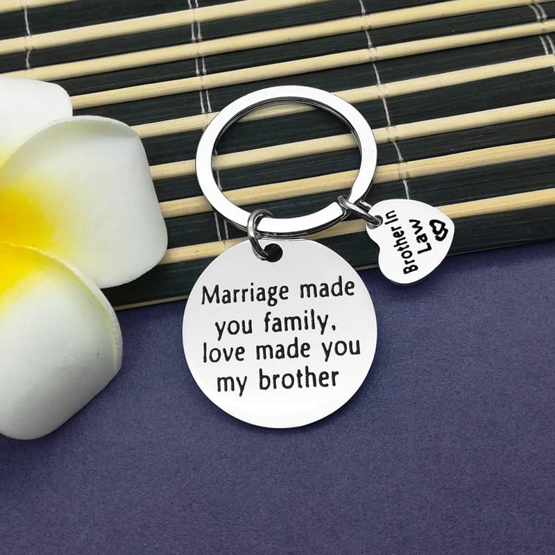 Brother-in-Law Keychain - Wedding Gift for Family Love