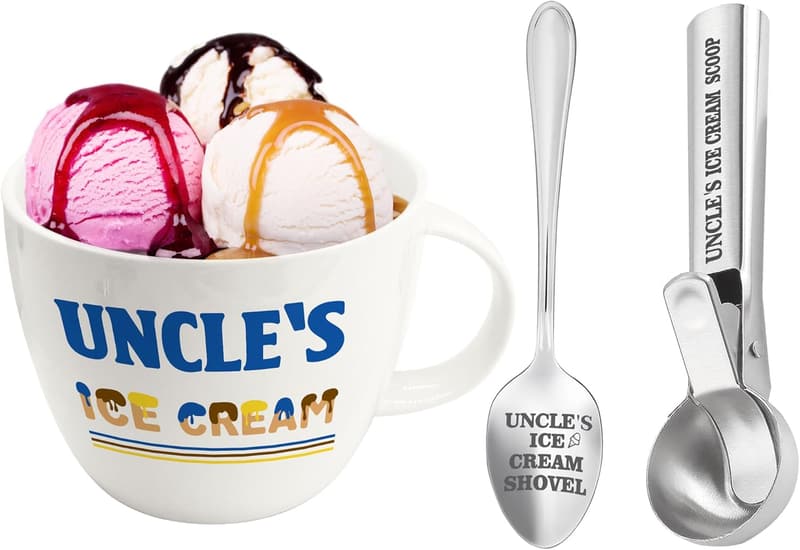 Uncle's Ice Cream Scoop Set - Perfect Gift for Father's Day