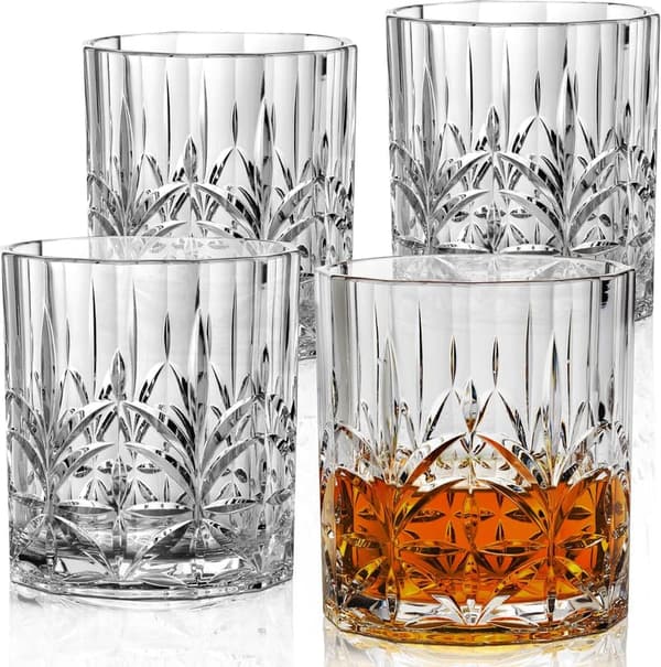 Shatterproof Tritan Whiskey Glasses Set of 4 - 13 オズ