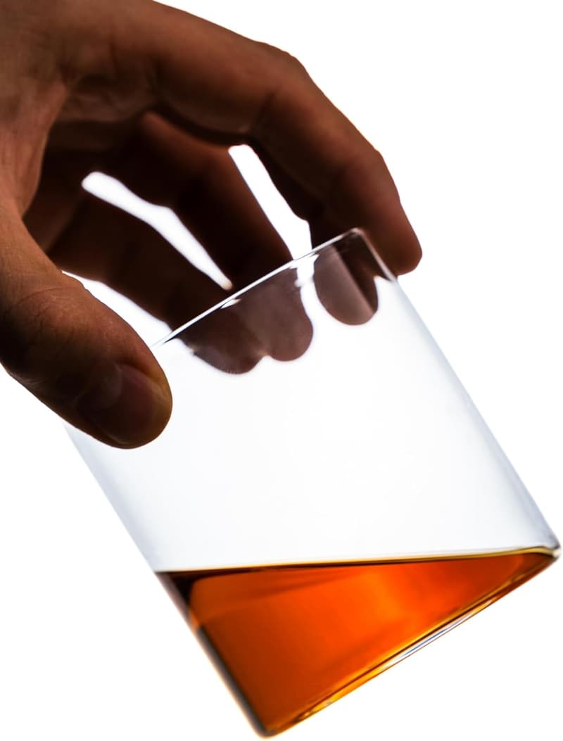 Minimalist 12 oz Double Old Fashioned Whiskey Glasses (Set of 4)