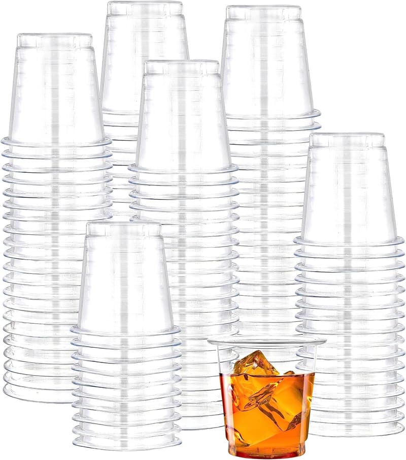 Clear 2 oz Disposable Plastic Shot Glasses – Pack of 100