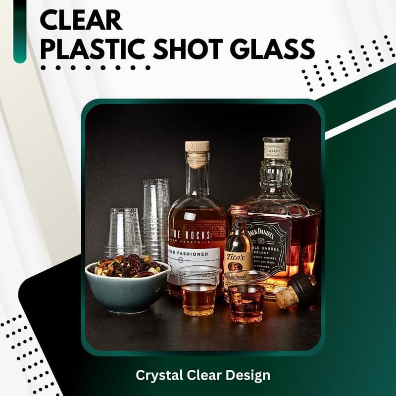 Clear 2 oz Disposable Plastic Shot Glasses – Pack of 100