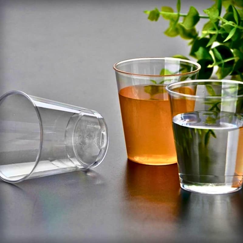 Clear Plastic Shot Cups - 2 oz, Pack of 100 for Parties