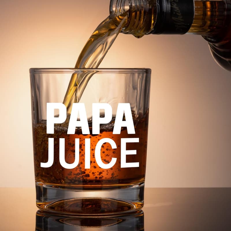 Father's Day Papa Whiskey Glasses Set