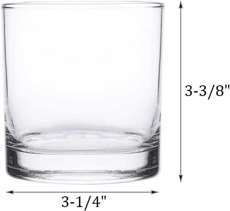 12-Pack 10 oz Old Fashioned Whiskey Glasses
