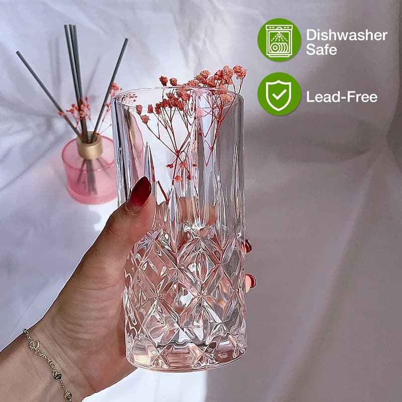 8-Piece Crystal Glassware Set for Cocktails & Whisky