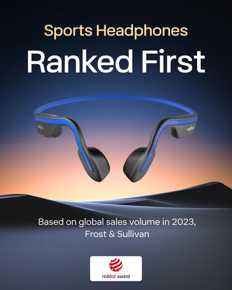 Bluetooth Open-Ear Sport Headphones - Sweatproof for Running