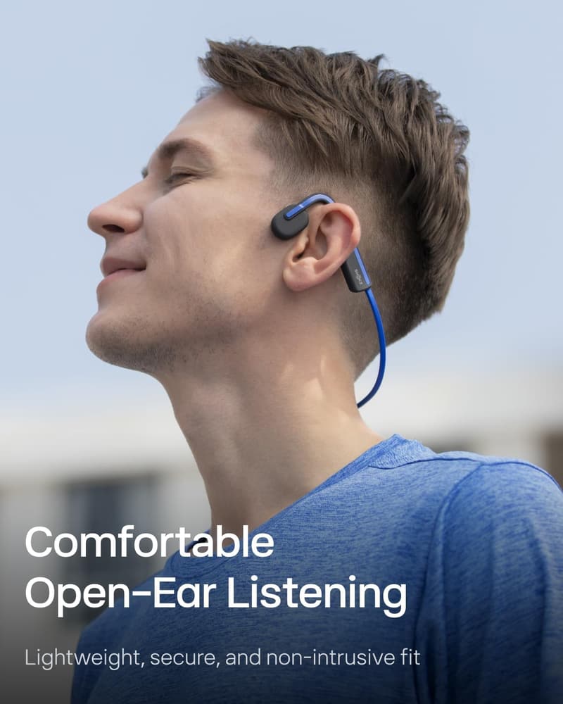 Bluetooth Open-Ear Sport Headphones - Sweatproof for Running