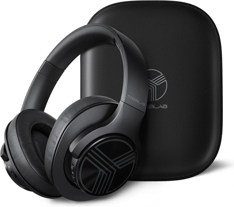 TREBLAB Z2 Active Noise Cancelling Bluetooth Headphones - 35H Battery, Deep Bass